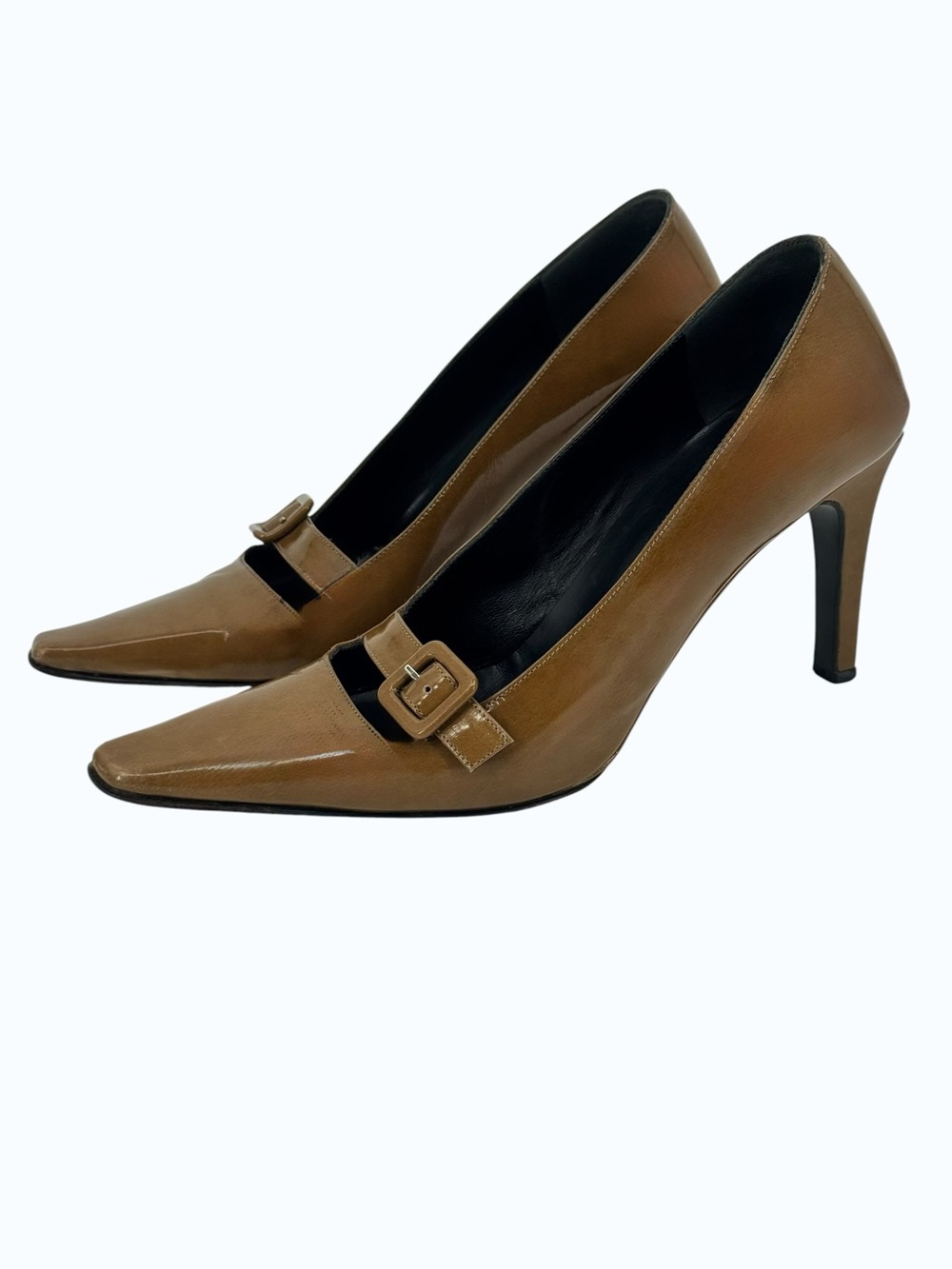 Vera Wang Made in Italy Luxury Mary Jane Patent Leather Heels